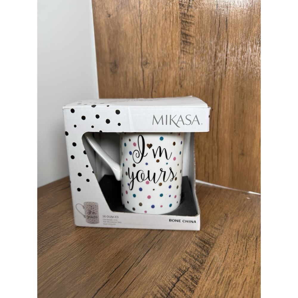 Mikasa Bone China Valentines I’m Yours Mug - Single - New